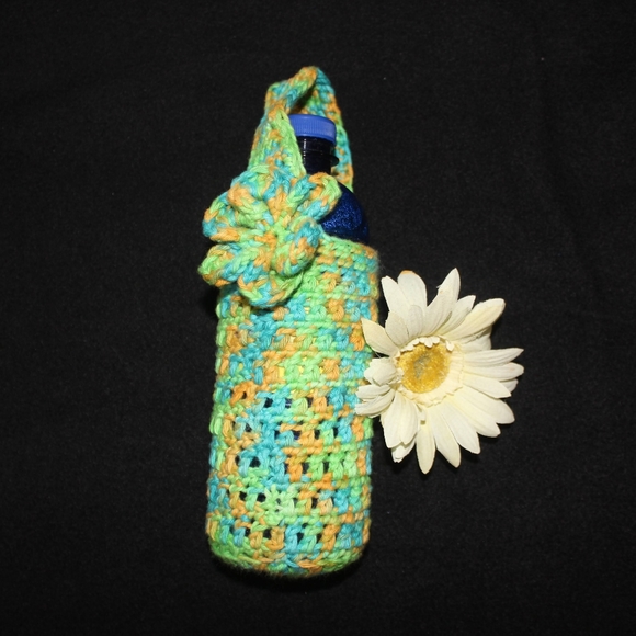 NEW Bottle Carrier/Holder HAND CRAFTED Crochet Handmade - Picture 8 of 16